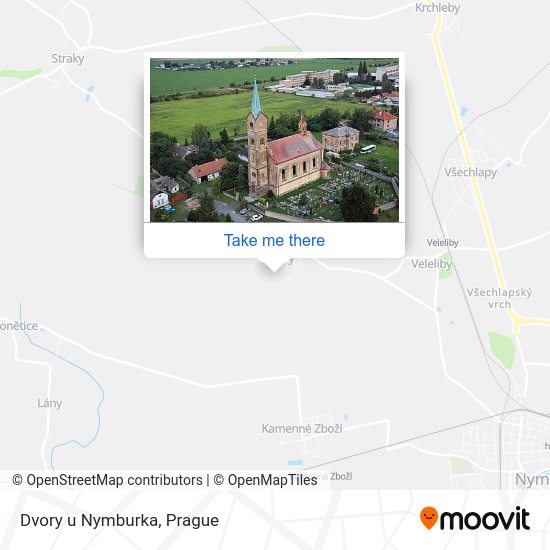 Карта Dvory u Nymburka