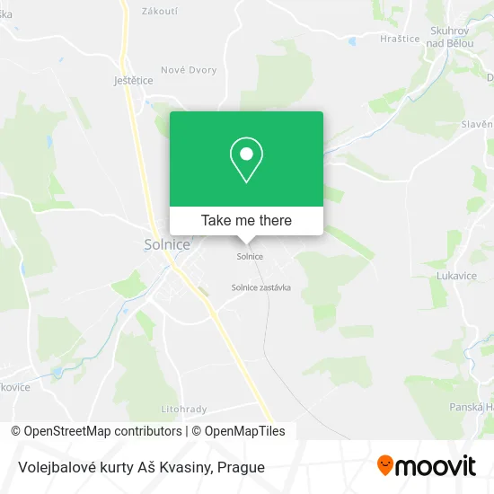 Карта Volejbalové kurty Aš Kvasiny