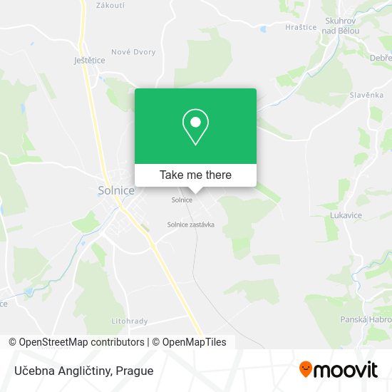 Карта Učebna Angličtiny