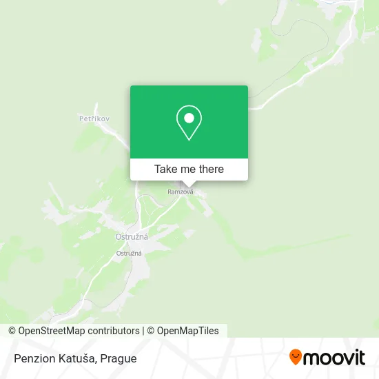 Карта Penzion Katuša