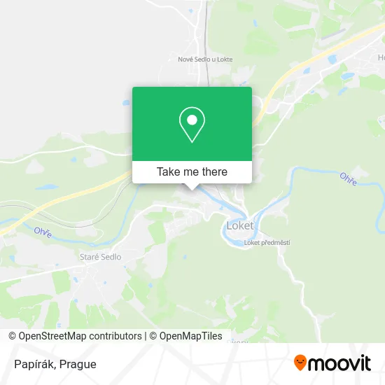 Papírák map