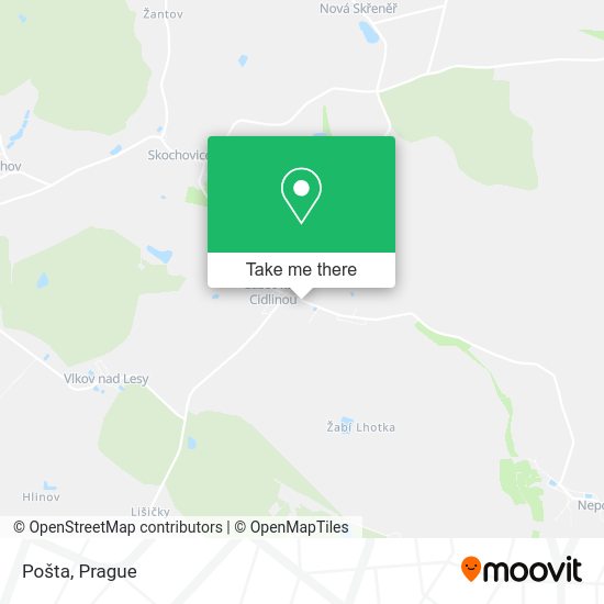 Карта Pošta