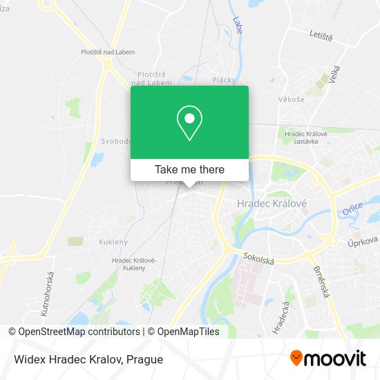 Карта Widex Hradec Kralov