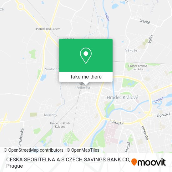 Карта CESKA SPORITELNA A S CZECH SAVINGS BANK CO