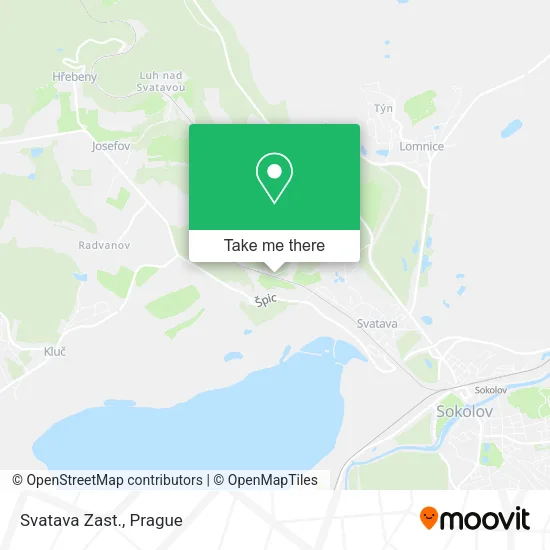 Карта Svatava Zast.