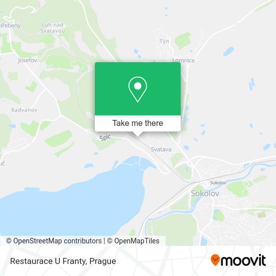 Карта Restaurace U Franty