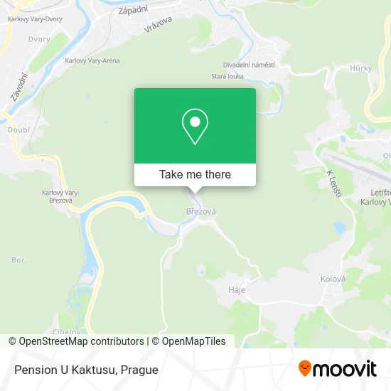 Карта Pension U Kaktusu