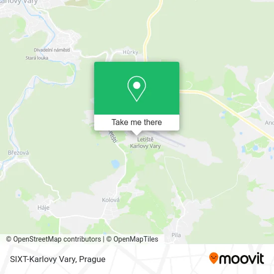 Карта SIXT-Karlovy Vary