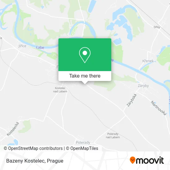 Карта Bazeny Kostelec