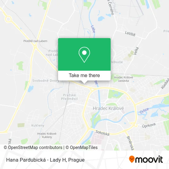 Карта Hana Pardubická - Lady H