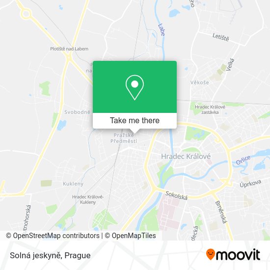 Карта Solná jeskyně