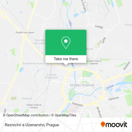 Карта Reznictvi a Uzenarstvi