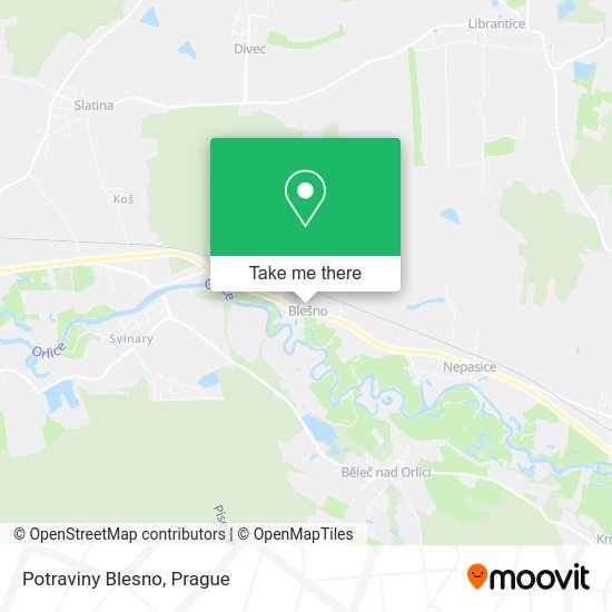 Карта Potraviny Blesno