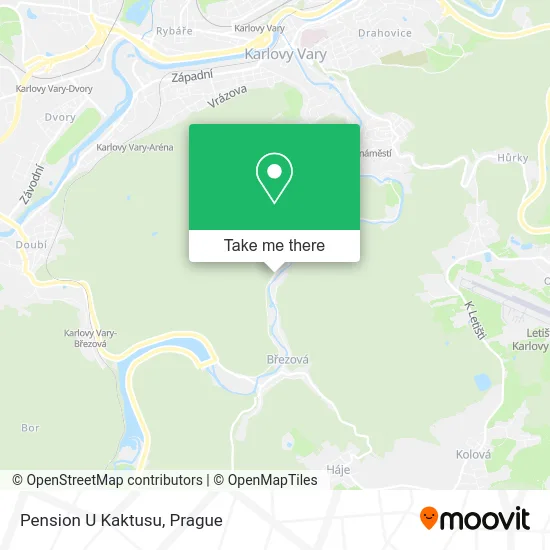 Карта Pension U Kaktusu