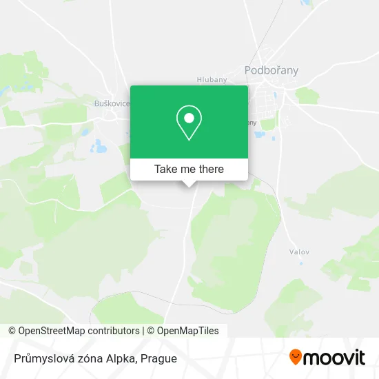 Карта Průmyslová zóna Alpka