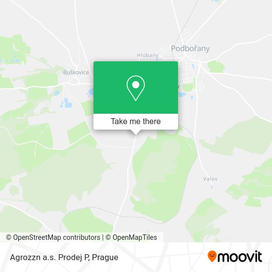 Карта Agrozzn a.s. Prodej P