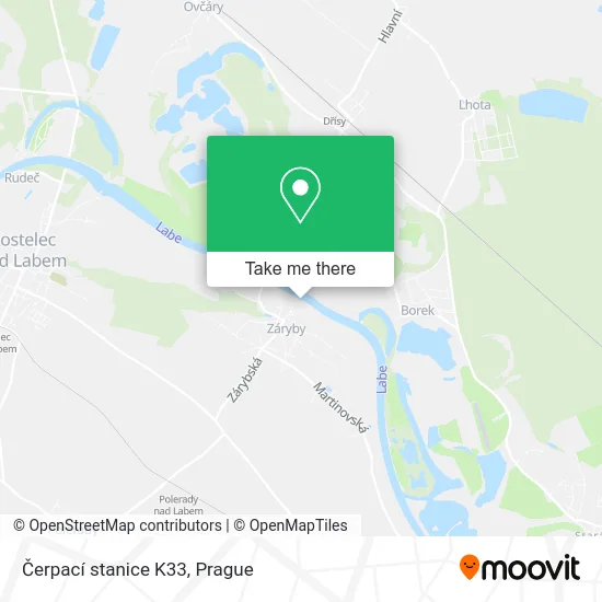 Карта Čerpací stanice K33