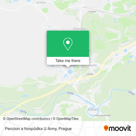 Карта Penzion a hospůdka U Anny