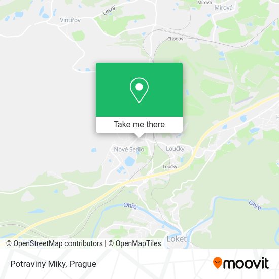 Карта Potraviny Miky