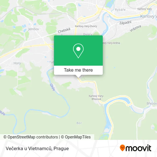 Карта Večerka u Vietnamců
