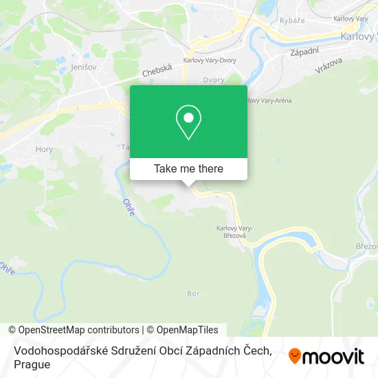 Карта Vodohospodářské Sdružení Obcí Západních Čech