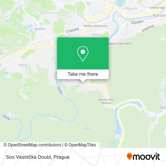 Карта Sos Vesnička Doubí
