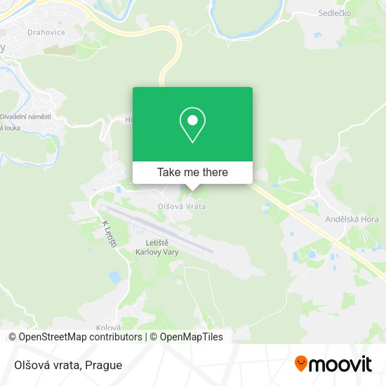 Карта Olšová vrata