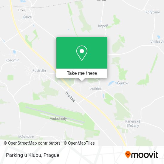 Карта Parking u Klubu