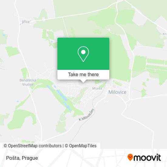 Карта Pošta