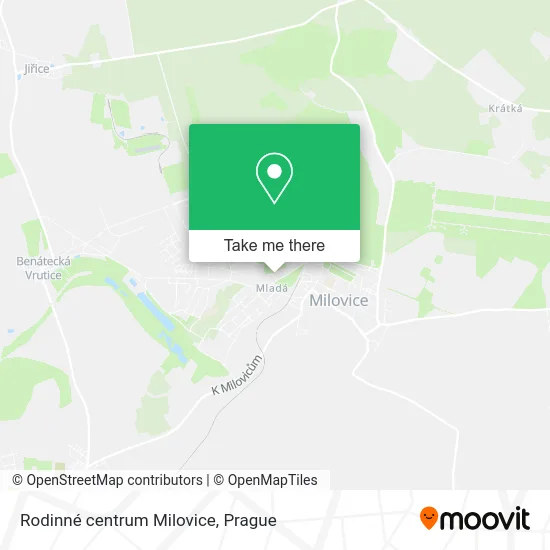 Rodinné centrum Milovice map