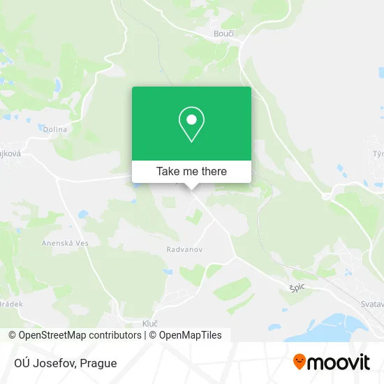 Карта OÚ Josefov