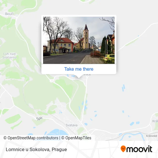 Карта Lomnice u Sokolova