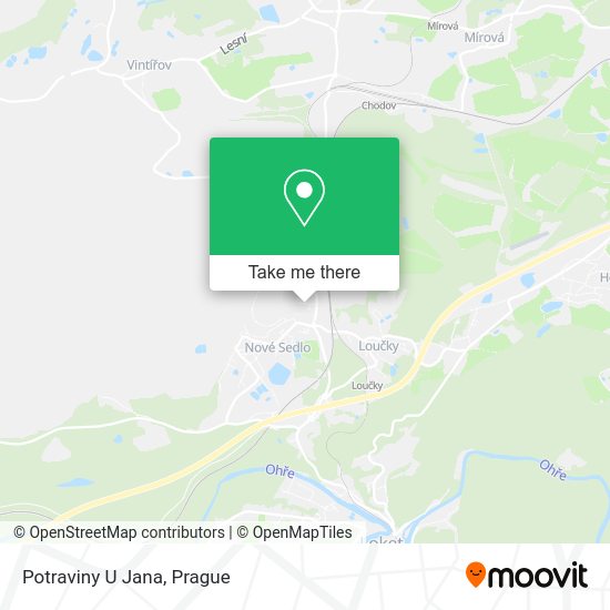 Карта Potraviny U Jana