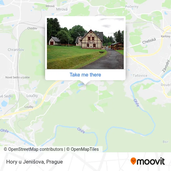 Карта Hory u Jenišova