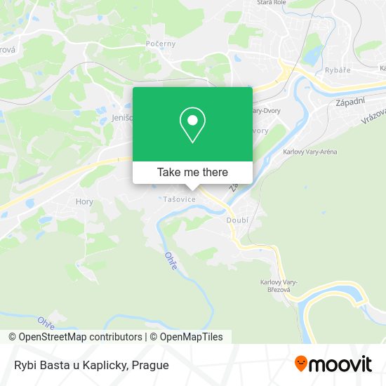 Карта Rybi Basta u Kaplicky