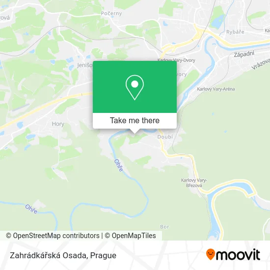 Карта Zahrádkářská Osada