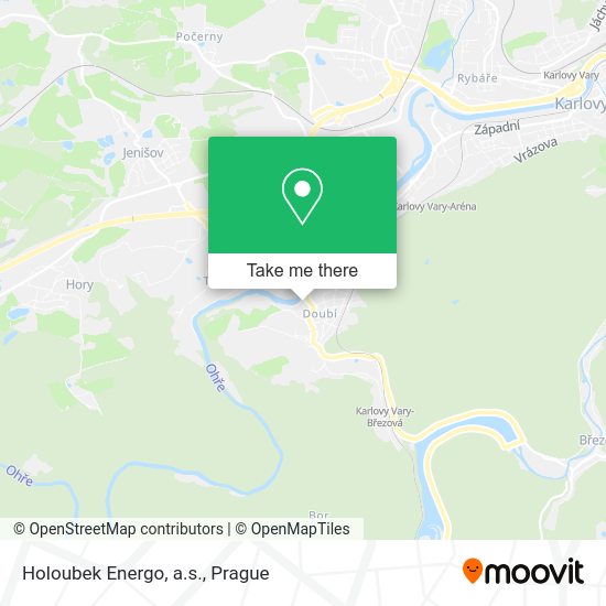 Карта Holoubek Energo, a.s.