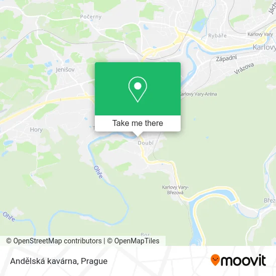 Карта Andělská kavárna