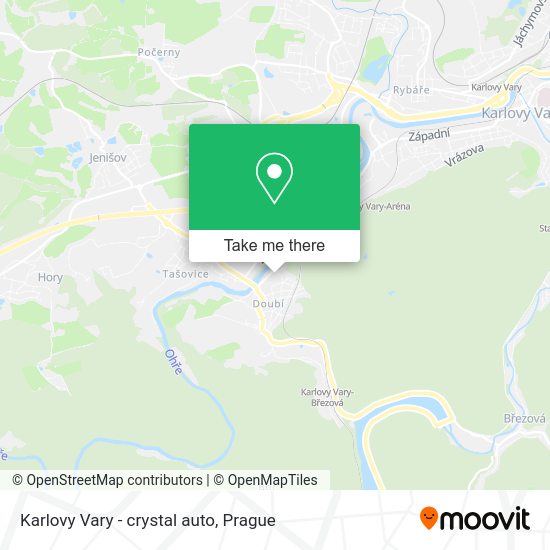 Карта Karlovy Vary - crystal auto