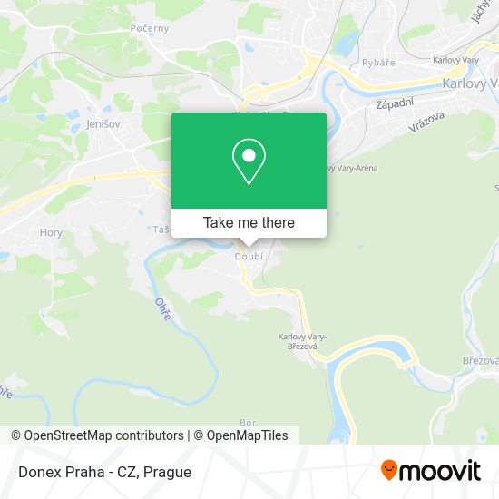 Карта Donex Praha - CZ