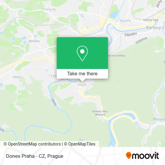 Карта Donex Praha - CZ