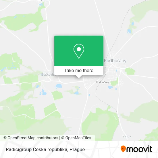 Карта Radicigroup Česká republika