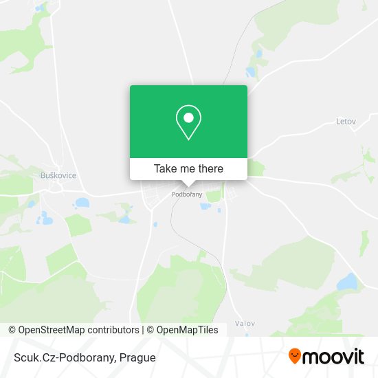 Карта Scuk.Cz-Podborany