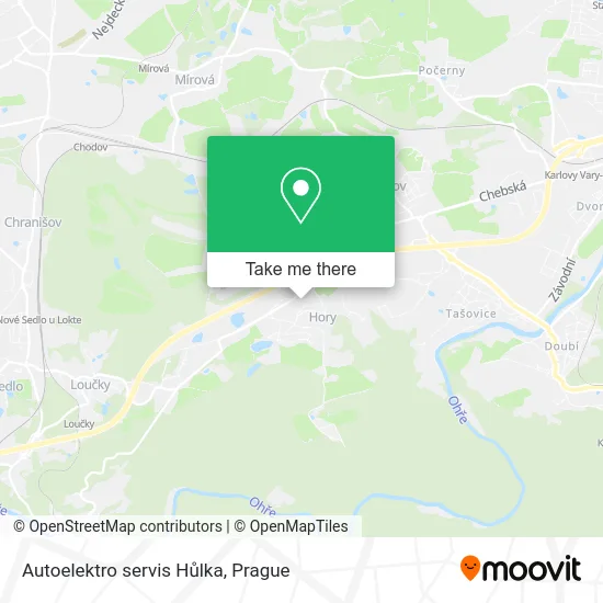 Карта Autoelektro servis Hůlka