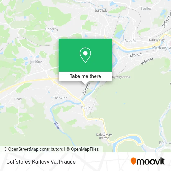 Карта Golfstores Karlovy Va