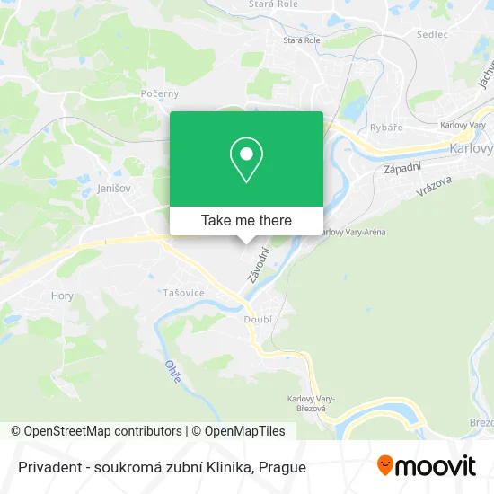 Карта Privadent - soukromá zubní Klinika