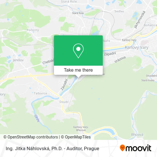 Карта Ing. Jitka Náhlovská, Ph.D. - Auditor