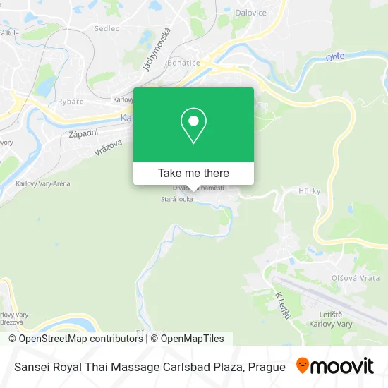 Карта Sansei Royal Thai Massage Carlsbad Plaza