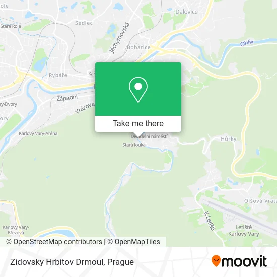 Карта Zidovsky Hrbitov Drmoul