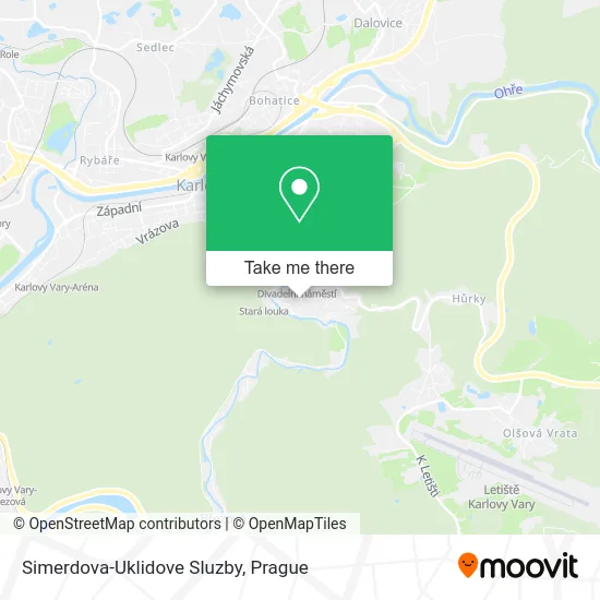 Карта Simerdova-Uklidove Sluzby